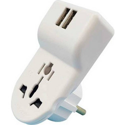 Αντάπτορας πρίζας με 2 θύρες USB - International - RTA09-39 - 939000