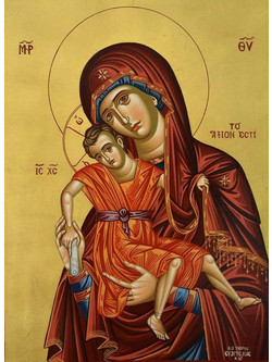 Olympus Diamond Painting Axion Estin - Ψηφιδωτό Μωσαικό Παναγία Άξιον Εστί