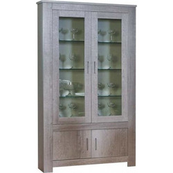 Βιτρίνα Ξύλινη Με Τζάμι 112x40x198εκ