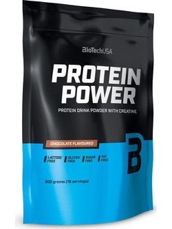 Biotech USA Power Chocolate Πρωτεΐνη Ορού Γάλακτος Γράμμωσης Χωρίς Λακτόζη & Γλουτένη 500gr