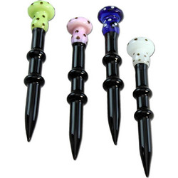 Black Leaf Glass Dabber Mushroom Colour Mix