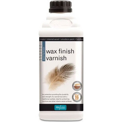 Polyvine Wax Finish Βερνίκι Επιφάνειας Ξύλου Νερού Satin Transparent 0.5lt