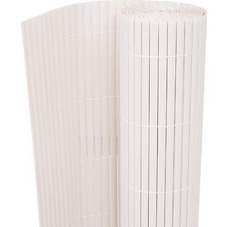 vidaXL Περίφραξη Κήπου Διπλής Όψης από PVC - Λευκό, 90 x 500 cm