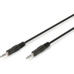 Digitus Καλώδιο Ήχου 3.5mm male - 3.5mm male Μαύρο 2.5m AK-510100-025-S