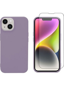 Redshield iPhone 14 TPU & Tempered Glass Purple Θήκη Κινητού & Προστατευτικό Οθόνης