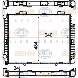 HELLA 8MK 376 720-381 - BEHR-HELLA ΨΥΓΕΙΟ ΜΗΧΑΝΗΣ