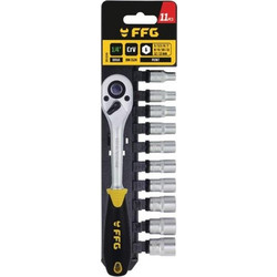 Καστάνια 1/4" με 11 εξαρτήματα FFG 35039