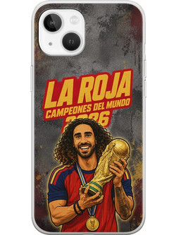 Θήκη La Roja Campeones del Mundo - Marc Cucurella iPhone 14 Flexible TPU (Διάφανη Σιλικόνη)
