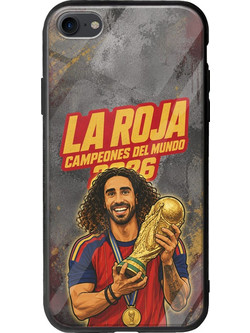 Θήκη La Roja Campeones del Mundo - Marc Cucurella iPhone 8 Groove TPU (Tempered Glass και TPU)
