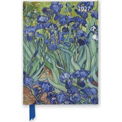 Vincent van Gogh: Irises 2027 Luxury Diary Planner - Page to View with Notes - Flame Tree Publishing - Diary or journal
