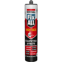 Soudal Fix ALL High Tack Υβριδικό Σφραγιστικό Συγκολλητικό Λευκό 290ml
