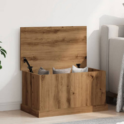 vidaXL Κουτί Αποθήκευσης Επεξεργασμένο Ξύλο - artisan-δρυς, 70 x 40 x 38 cm