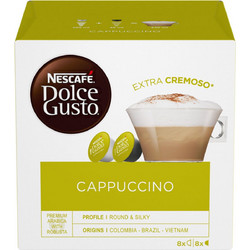 Nescafe Κάψουλες Cappuccino Συμβατές με Μηχανή Dolce Gusto 16τμχ