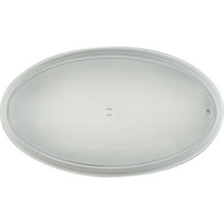 Απλίκα polycarbonate οβάλ λευκή Ε27 Φ 27