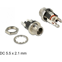 DeLock Βύσμα DC female Ασημί 89910 89910