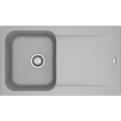 Franke Tectonite Kite KID 611-86 Ένθετος Νεροχύτης Γρανίτη Αντιστρεφόμενος Γκρι 86x50cm