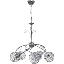 Heronia Lighting Κρεμαστό Φωτιστικό Οροφής με Κρύσταλλα Πολύφωτο E27 01-0271