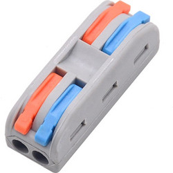 POWERTECH κλέμα σύνδεσης καλωδίων HUH-0090, 2 θέσεων, 0.08mm-4mm 10τμχ HUH-0090