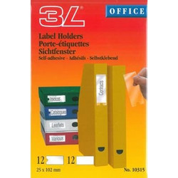 Αυτοκόλλητες Θήκες 3L Label Holders 25x102mm