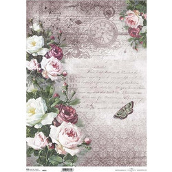 Ριζόχαρτο roses 3" 42x29.7εκ. (ITD-R055L)