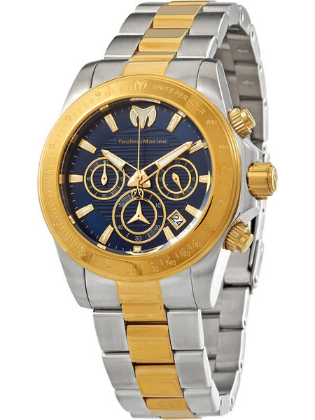 TechnoMarine Manta Ray Ανδρικό Ρολόι Χρονογράφος με Μπλε Καντράν TM-219003