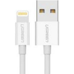 Ugreen Nickel plated Lightning Cable MFi 1m white (20728) Black