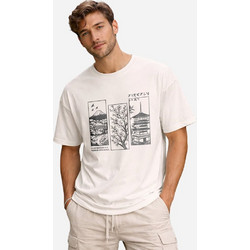 Firefly Ανδρικό T-shirt House - Loose Fit Μπεζ