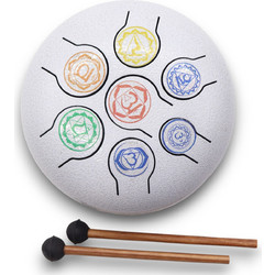 Med Steel Tongue Happy Drums 7 Chakra - 17x13cm