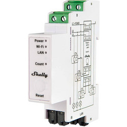 Shelly PRO 3EM 120A 2-Phase Energy Meter, WiFi/Bluetooth - 3800235268100