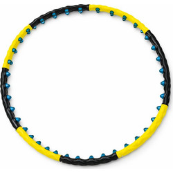 Wozinsky WHH-110 Hula Hoop Massager With Nodules - Black And Yellow - (Whh - 110)