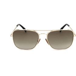 David Beckham DB1093/S J5G/HA Ανδρικά Γυαλιά Ηλίου Τετράγωνα Κοκάλινα Χρυσά με Καφέ Degradee Φακό