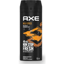 AXE Wild Spice Ανδρικό Αποσμητικό Spray 48h Χωρίς Αλουμίνιο 150ml
