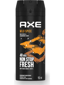 AXE Wild Spice Ανδρικό Αποσμητικό Spray 48h Χωρίς Αλουμίνιο 150ml