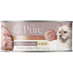 Pet Republic Pure Υγρή Τροφή Γάτας με Κοτόπουλο 80gr 24τμχ
