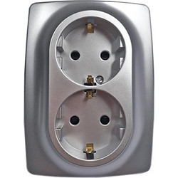 PRIME ΠΡΙΖΑ ΣΟΥΚΟ ΑΣΦΑΛΕΙΑΣ MAT ΑΛΟΥΜΙΝΙΟ 2P+E 16A 250VAC IP20 / 1000116203