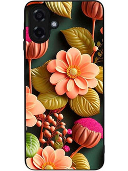 Sonique 3D Flower Series Back Cover Salmon (Samsung Galaxy A07 4G / Galaxy A08 4G)