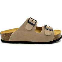 Plakton Γυναικεία Σανδάλια Suede Ανατομικά Ταμπά Μπεζ 340010