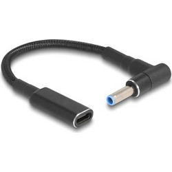 Powertech POWERTECH καλώδιο τροφοδοσίας CAB-UC075, USB-C σε HP 4.5x3.0mm, μαύρο