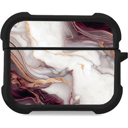 Sonique Marble Series Θήκη Σιλικόνης για AirPods Pro 3 Μπορντώ