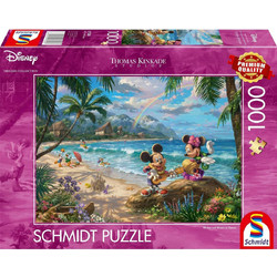 Puzzle Schmidt Thomas Kinkade Disney Minnie & Mickey In Hawaii 1000 Κομμάτια