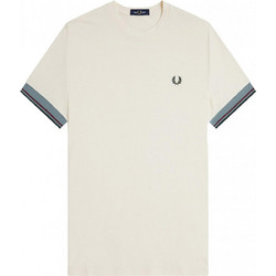 t-shirt FRED PERRY Twin Tipped Cuff Εκρού