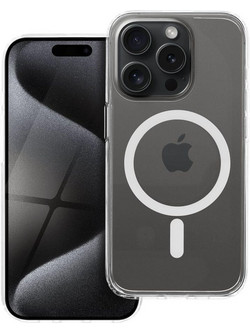 Θήκη κινητού Forcell F-Protect for iPhone 15 Pro Clear Hybrid Premium Compatible with Magsafe Clear