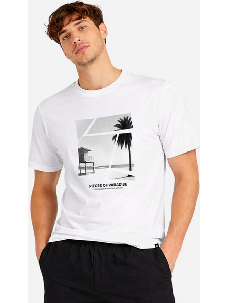 Firefly Ανδρικό T-shirt Pieces Of Paradise Λευκό