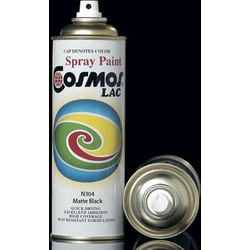 CosmosLac Σπρέι Βαφής N304 Flat Black 400ml