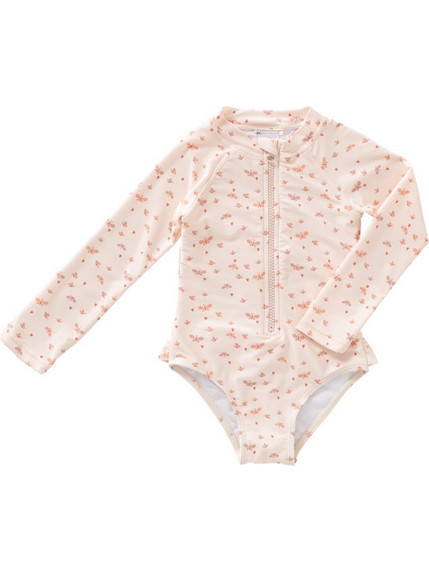Fresk Αντηλιακό UV Παιδικό Μαγιό Ολόσωμο για Κορίτσι Μπεζ FR-SW6384