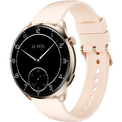 smartwatch GK16 - Ροζ - Χρυσή κάσα / Ροζ λουρί σιλικόνης