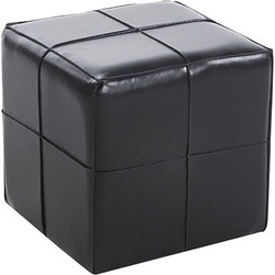 ENZO BLACK PU ΣΚΑΜΠΟ 31X31X31εκ