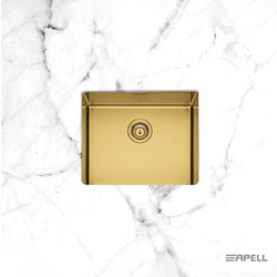 Apell Metamorfosis MEM54-211 Υποκαθήμενος Νεροχύτης Inox Σατινέ Gold Brushed 54x44cm