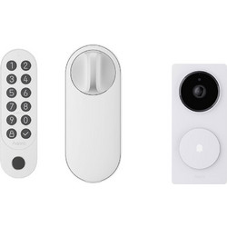 Aqara Smart Lock U200 + Doorbell Camera Hub G410 (White)