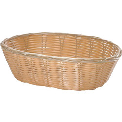 ΨΩΜΙΕΡΑ ΟΒΑΛ NATURAL POLYWICKER 25x18x8hcm 2518 / 9677